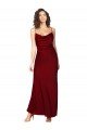 Shop Cowl Neck Low Back Formal Silky Satin Bridesmaid Dress / Prom Dress with Thin Back Straps Sydney