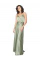Shop Formal Silky Satin Bridesmaid Dress with Tied Waist Sydney