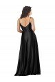 Shop Full Length V-Neckline Formal Silky Satin Bridesmaid Dress / Prom Dress with Full Skirt Sydney