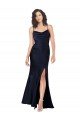 Shop Draped Cowl Neck Formal Silky Satin Bridesmaid Dress / Prom Dress with Skirt Slit Sydney