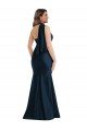 Shop Scarf Neck One Shoulder Formal Silky Satin Mermaid Bridesmaid Dress / Prom Dress with Front Slit Sydney