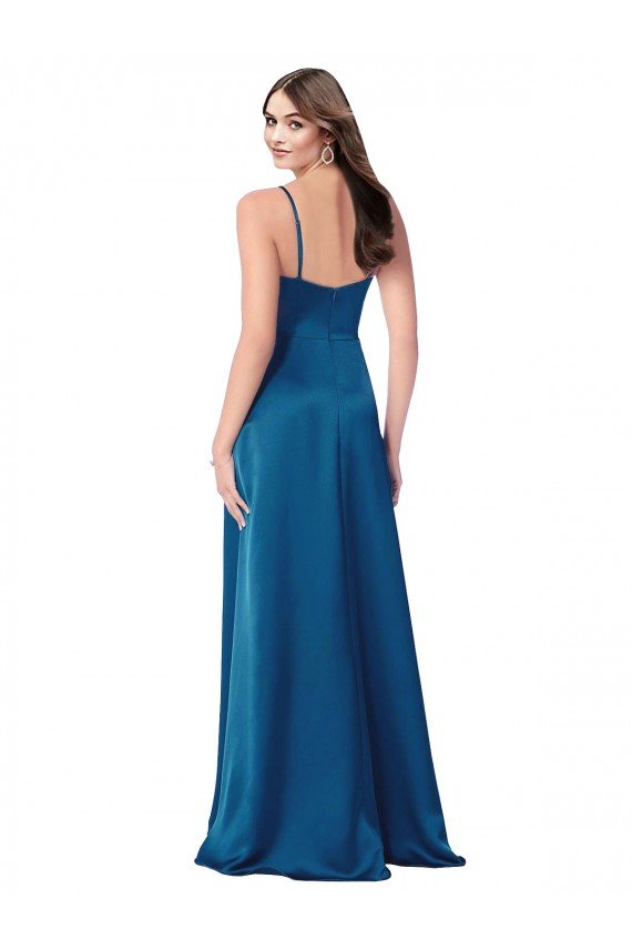Shop Cowl Neck Salky Satin Bridesmaid Dress / Prom Dress Sydney
