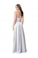 Shop Halter Neck Formal Silky Satin Bridesmaid Dress with Strappy Back Sydney