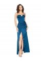 Shop Full Length Bustier Style Long Formal Silky Satin Bridesmaid Dress / Prom Dress with Low Back Sydney