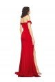 Shop Off the Shoulder Sweetheart Bustier Style Formal Silky Satin Bridesmaid Dress / Prom Dress with Side Split Sydney
