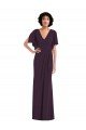 Shop Faux Wrap Split Sleeves Formal Maxi Spandex Bridesmaid Dress / Prom Dress with Cascade Skirt Sydney