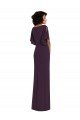Shop Faux Wrap Split Sleeves Formal Maxi Spandex Bridesmaid Dress / Prom Dress with Cascade Skirt Sydney