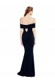 Shop Off the Shoulder Fitted Formal Crepe Bridesmaid Dress / Prom Dress with Back Cut Out Sydney