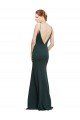 Shop Deep V-Neck and Back Long Formal Crepe Bridesmaid Dress / Prom Dress Sydney