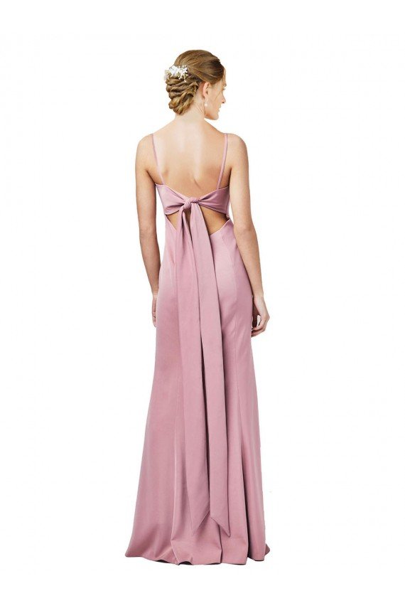 Shop Fit and Flare Slim Formal Crepe Bridesmaid Dress / Prom Dress with Cutout Back Sydney