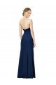 Shop Strapless Fit and Flare Long Formal Crepe Bridesmaid Dress / Prom Dress with Knot and Slit Sydney