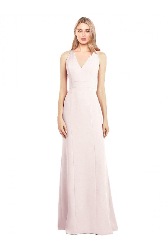Shop V-Neck Keyhole Back Crepe Trumpet Bridesmaid Dress / Prom Dress Sydney