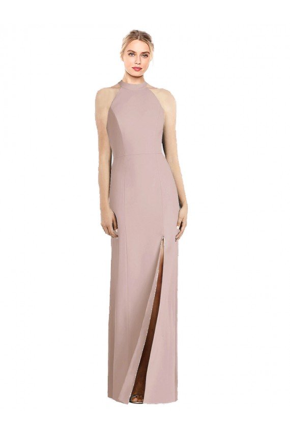 Shop High Neck Cutout Halter Trumpet Bridesmaid Dress Sydney