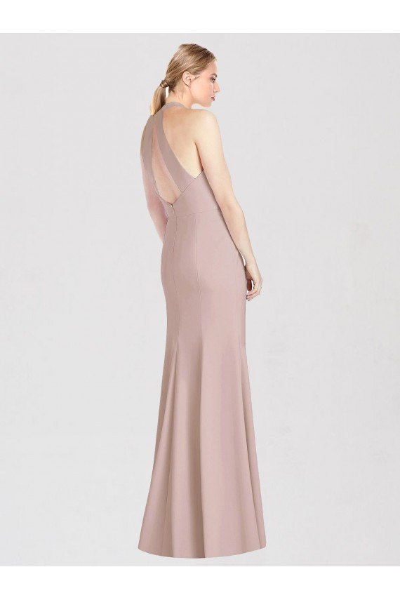 Shop High Neck Cutout Halter Trumpet Bridesmaid Dress Sydney