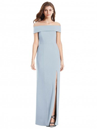 Shop Cuffed Off the Shoulder Long Trumpet Bridesmaid Dress / Prom Dress Sydney