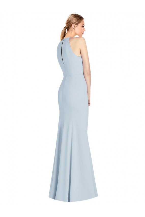 Shop Full Length Sleeveless Halter Bridesmaid Dress / Prom Dress with Keyhole Back Sydney