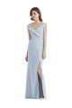 Shop Romantic Off the Shoulder Long Maxi Bridesmaid Dress with Side Slit Sydney