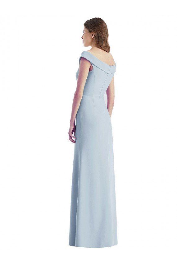 Shop Romantic Off the Shoulder Long Maxi Bridesmaid Dress with Side Slit Sydney