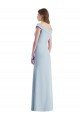 Shop Romantic Off the Shoulder Long Maxi Bridesmaid Dress with Side Slit Sydney