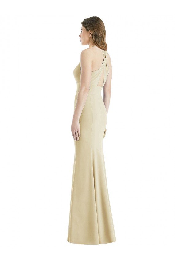 Shop Criss Cross Twist Cutout Back Trumpet Bridesmaid Dress / Prom Dress Sydney