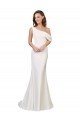 Shop One Shoulder Formal Crepe Bridesmaid Dress / Prom Dress with Draped Off the Shoulder Strap Sydney