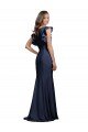 Shop Sleeveless Crepe Bridesmaid Dress / Prom Dress with Cascading Ruffle and Keyhole Back Sydney