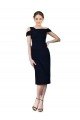 Shop Draped Cross Shoulder Stretch Formal Crepe Cocktail Dress / Homecoming Dress Sydney