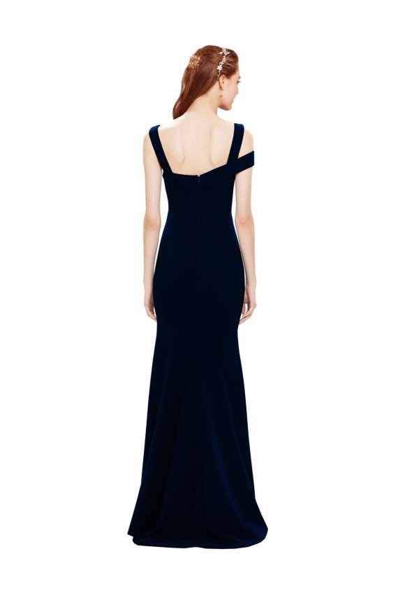 Shop Sleeveless Formal Crepe Mermaid Bridesmaid Dress / Prom Dress with Side Slit Sydney