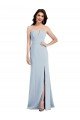 Strapless Notch Crepe Bridesmaid Dress / Prom Dress with Front Slit Sydney