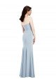 Strapless Notch Crepe Bridesmaid Dress / Prom Dress with Front Slit Sydney