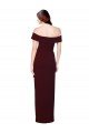 Shop Off the Shoulder Long Formal Crepe Bridesmaid Dress / Prom Dress with Waist Tie Sydney