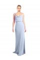 Shop Feminine Cowl Neck Slim Floor Length Stretch Formal Crepe Bridesmaid Dress / Prom Dress Sydney