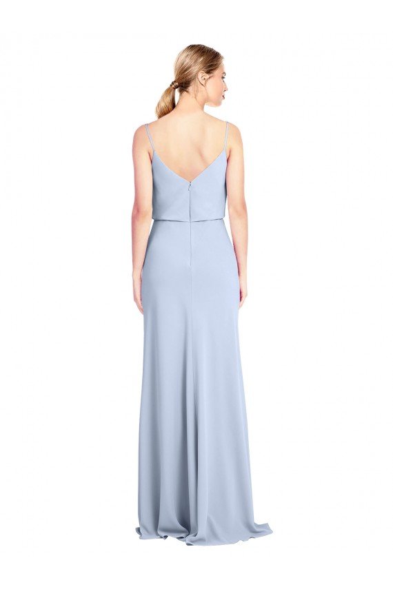 Shop Feminine Cowl Neck Slim Floor Length Stretch Formal Crepe Bridesmaid Dress / Prom Dress Sydney