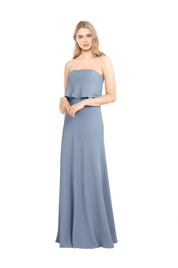 Shop High Neck Sheath Sleeveless Stretch Formal Crepe Bridesmaid Dress / Prom Dress Sydney
