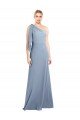 Shop Draped Flutter Sleeves One Shoulder Stretch Formal Crepe Bridesmaid Dress / Prom Dress Sydney
