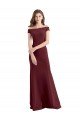 Shop Off the Shoulder Fit and Flare Stretch Crepe Bridesmaid Dress / Prom Dress Sydney