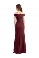 Shop Off the Shoulder Fit and Flare Stretch Crepe Bridesmaid Dress / Prom Dress Sydney
