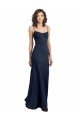 Shop Fit and Flare Scoop Neck Long Sleeveless Stretch Formal Crepe Bridesmaid Dress / Prom Dress Sydney
