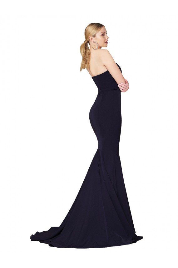 Shop Sweetheart High Neck Sweep Train Sleeveless Formal Crepe Bridesmaid Dress / Prom Dress Sydney