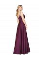 Shop High Neck Spaghetti Straps Long V-Back Formal Crepe Bridesmaid Dress / Prom Dress Sydney