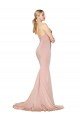 Shop Sweep Train Sweetheart Long Mermaid Formal Crepe Bridesmaid Dress / Prom Dress Low Back Sydney