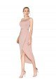 Shop Knee Length One Shoulder Formal Crepe Short Wrap Bridesmaid Dress / Prom Dress Sydney
