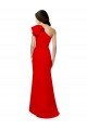 Shop High Neck Ruffle Frill One Shoulder Maxi Formal Crepe Bridesmaid Dress / Prom Dress Sydney