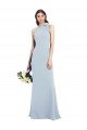 Shop Halter Bow Neck Open Back Soft Full Length Trumpet Bridesmaid Dress / Prom Dress Sydney