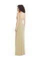 Shop Wide Strap Slash Cutout Empire Formal Crepe Bridesmaid Dress / Prom Dress with Front Slit Sydney