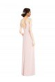 Shop Square Neck Low Back A-Line Bridesmaid Dress / Prom Dress with Front Slit and Pockets Sydney