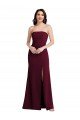 Shop Strapless Crepe Maxi Bridesmaid Dress / Prom Dress with Front Slit Sydney