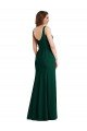 Shop Square Neck Trumpet Maxi Bridesmaid Dress / Prom Dress with Front Slit Sydney