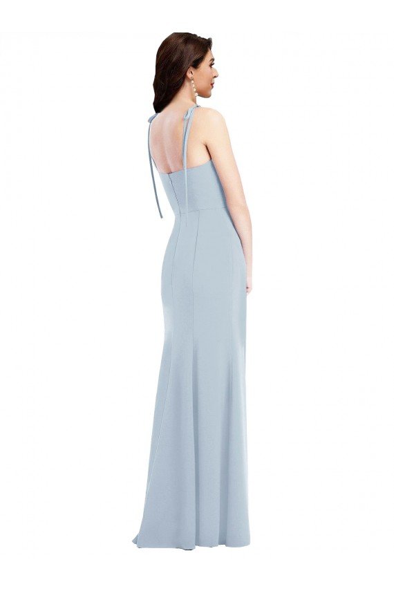 Shop Bustier Style Crepe Bridesmaid Dress / Prom Dress with Bow Straps Sydney