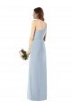 Shop One Shoulder Crepe Trumpet Bridesmaid Dress / Prom Dress with Front Slit Sydney